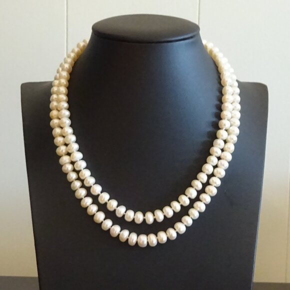 Fresh Water Pearl Double -Strand Necklace - Picture 1 of 3